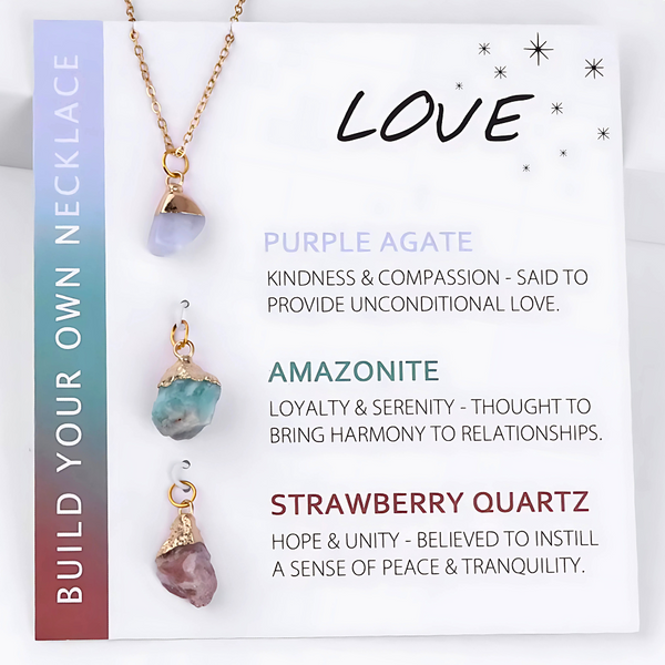 Natural Stone Interchangeable Charm Necklace Collection