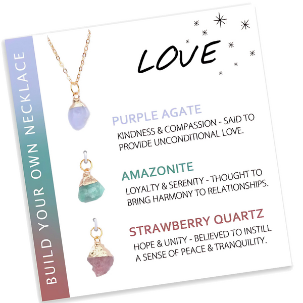 Natural Stone Interchangeable Charm Necklace Collection