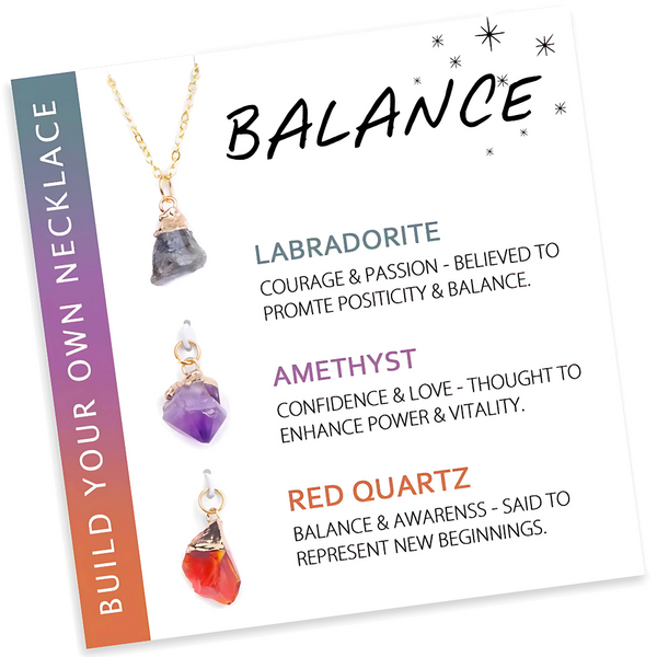 Natural Stone Interchangeable Charm Necklace Collection