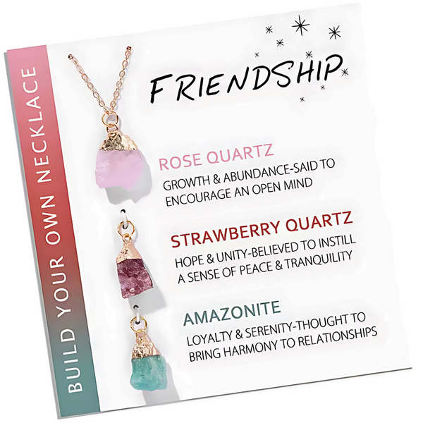 Natural Stone Interchangeable Charm Necklace Collection