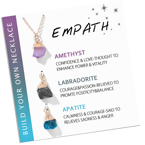 Natural Stone Interchangeable Charm Necklace Collection
