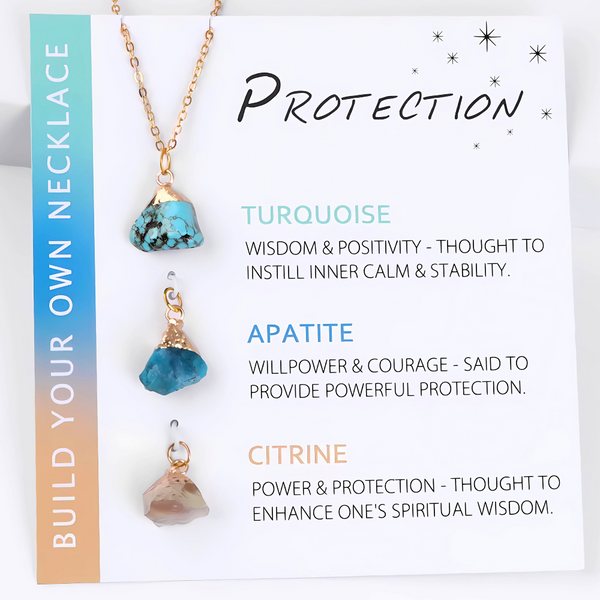 Natural Stone Interchangeable Charm Necklace Collection