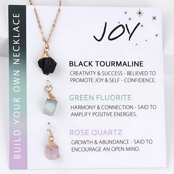 Natural Stone Interchangeable Charm Necklace Collection