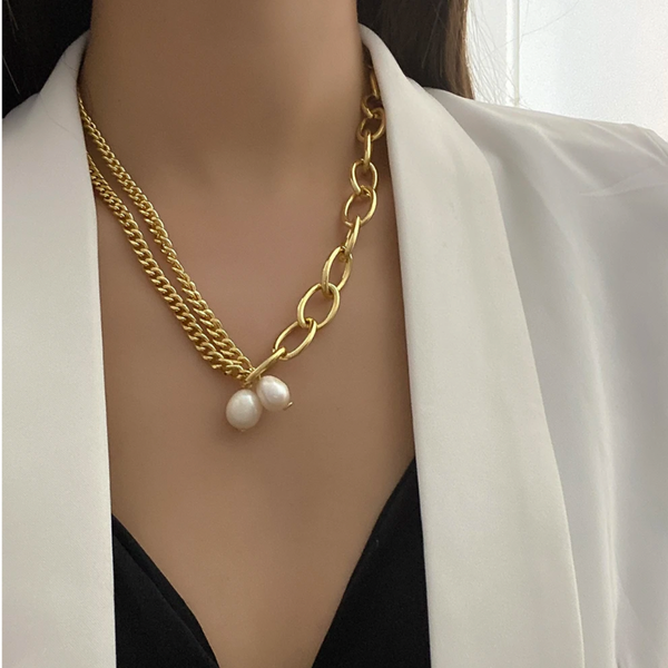 Blissful Pearl Statement Necklace