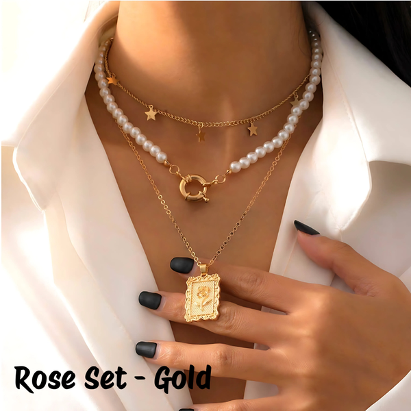 Link Toggle Necklace w/ Pearl Pendant