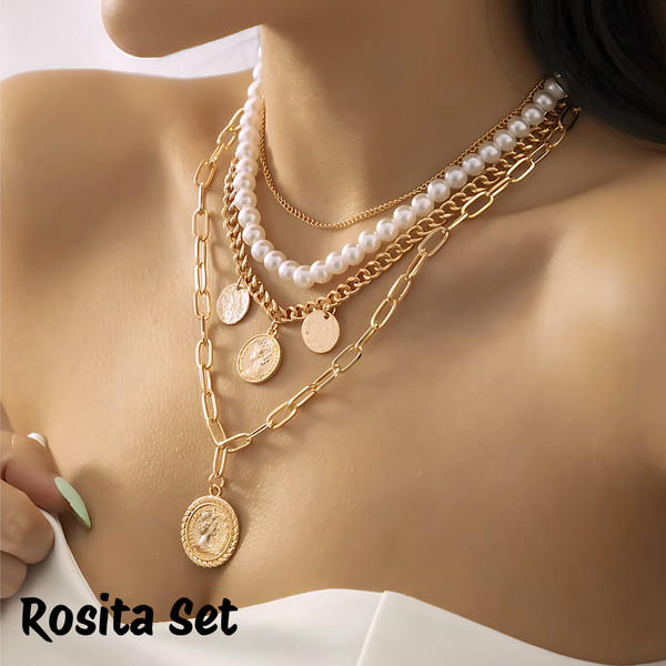 Link Toggle Necklace w/ Pearl Pendant