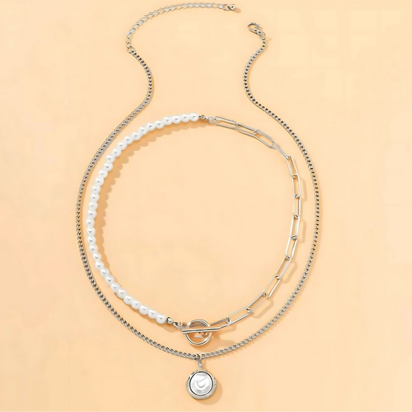 Sima Pearls Statement Necklace Set