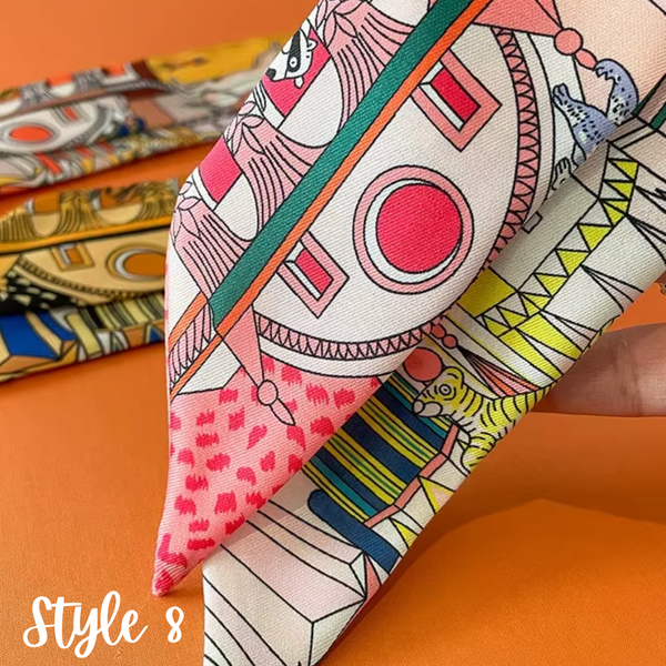 Skinny Scarf - Bag Charm, Bow, Neck Tie - Scarves Collection