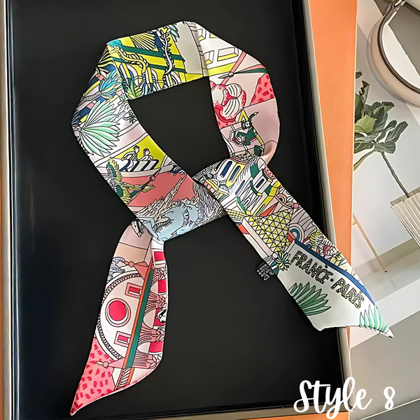 Skinny Scarf - Bag Charm, Bow, Neck Tie - Scarves Collection