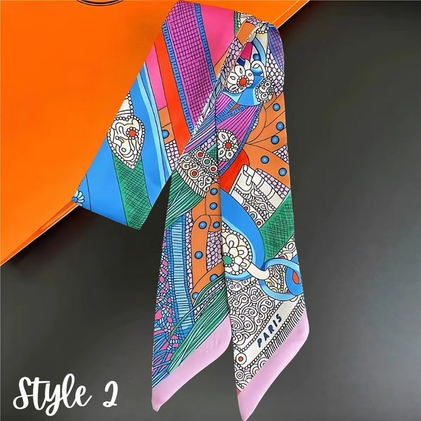 Skinny Scarf - Bag Charm, Bow, Neck Tie - Scarves Collection