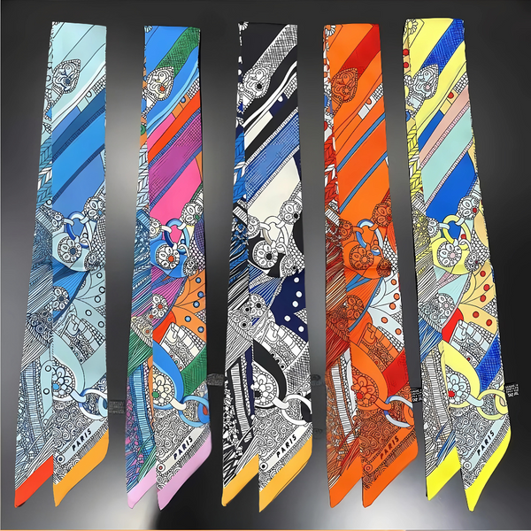 Skinny Scarf - Bag Charm, Bow, Neck Tie - Scarves Collection