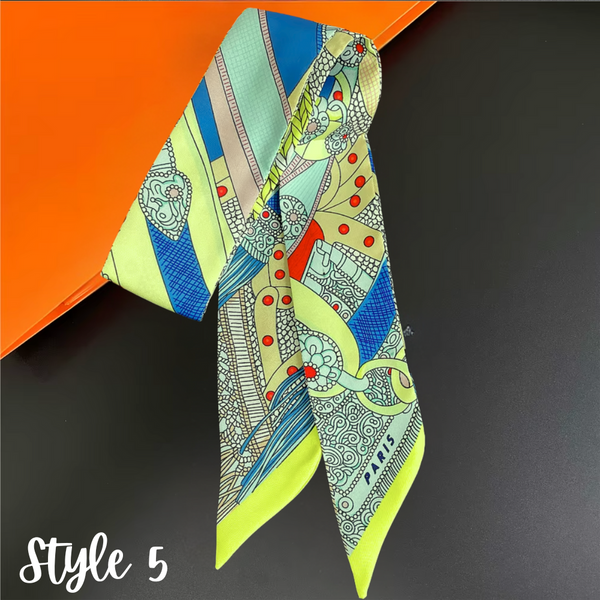 Skinny Scarf - Bag Charm, Bow, Neck Tie - Scarves Collection