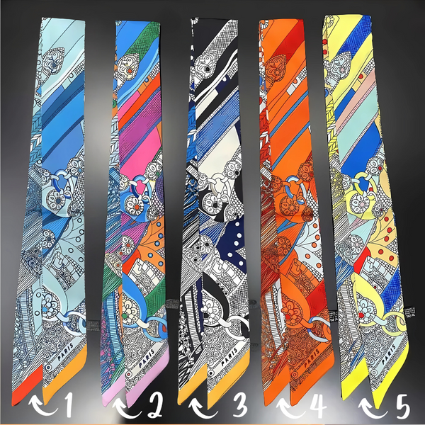 Skinny Scarf - Bag Charm, Bow, Neck Tie - Scarves Collection