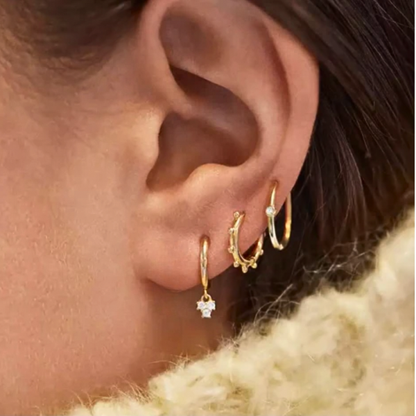 Glam Set of 4 Pairs of Earrings