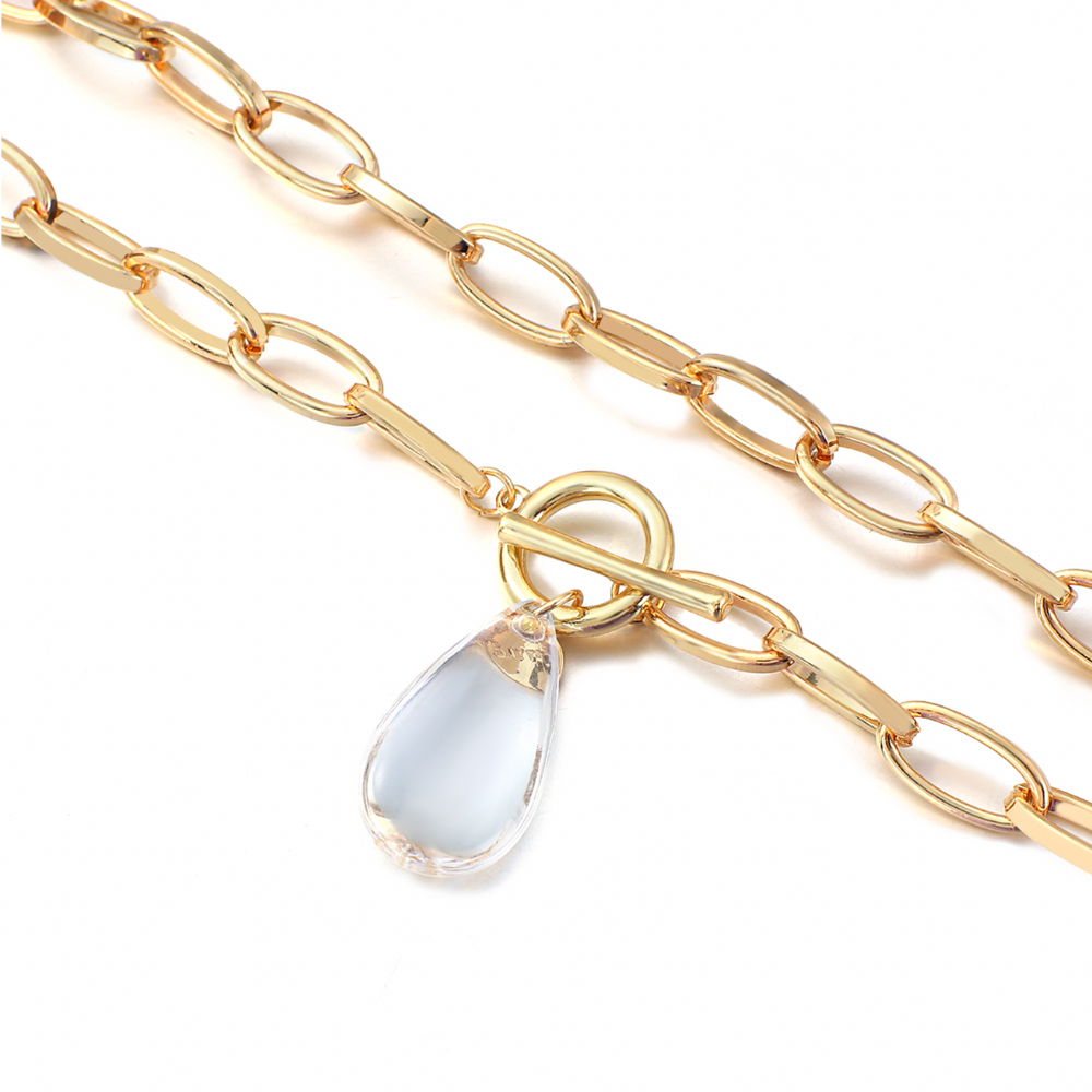 WOWORAMA Chunky Choker Kraag Ketting voor Vrouwen Goud Zilver Teardrop Choker Kettingen Lente Open Manchet Kraag Metalen Statement Ketting, Eén maat, Messing, Geen edelsteen WOWORAMA Chunky Choker Kraag Ketting voor Vrouwen Goud Zilver Teardrop Choker Kettingen Lente Open Manchet Kraag Metalen Statement Ketting, Eén maat, Messing, Geen edelsteen