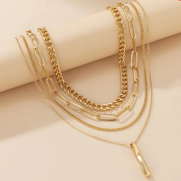 Tina Layered Statement Necklace Set