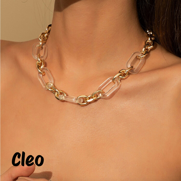 Link Toggle Necklace w/ Pearl Pendant