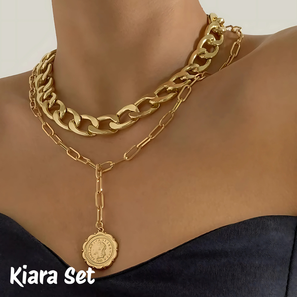 Link Toggle Necklace w/ Pearl Pendant