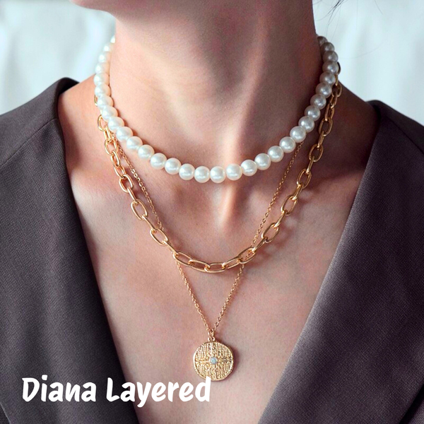 Link Toggle Necklace w/ Pearl Pendant