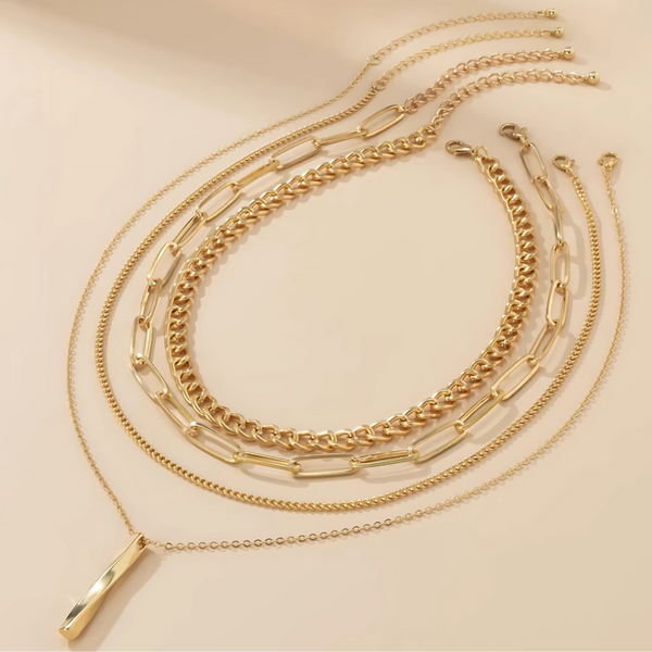 Tina Layered Statement Necklace Set