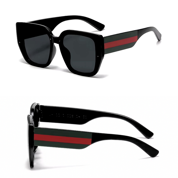 Green and Red Stripe Sunglasses