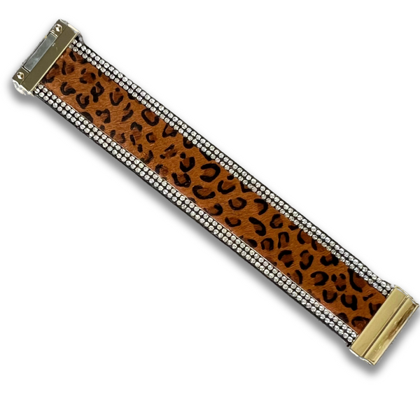 Glam Animal Print Magnetic Wrap Bracelets