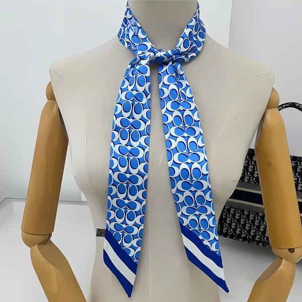 Silky Signature Skinny Scarf - Colorful Scarves, Bag Charm, Neck Tie