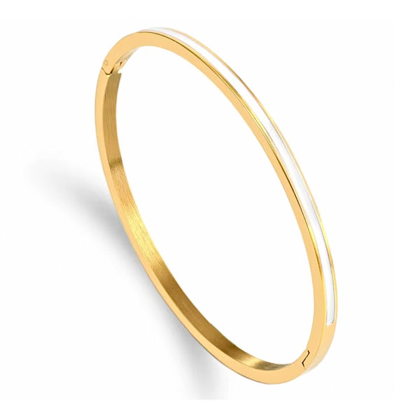 Colorful Enamel Bracelet Collection - Stainless Steel