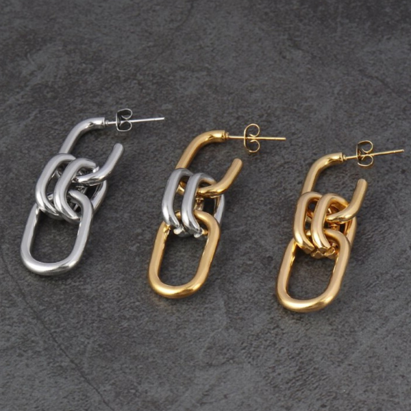 4-in-1 Earrings - Stainless Steel