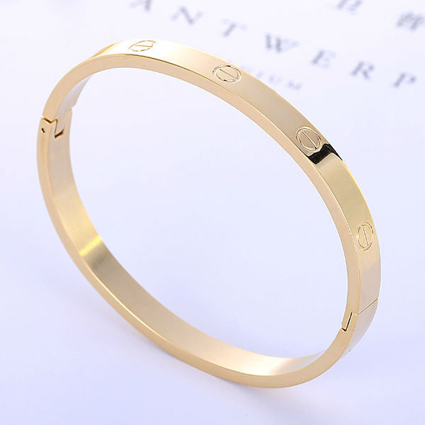 Amour Bangle Bracelets - Stainless Steel