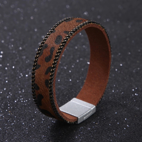 Animal Print Magnetic Wrap Bracelets