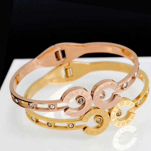 Venus Glam Cuff Bracelet - Stainless Steel