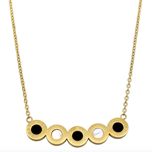 Cassia Wide Necklace - Stainless Steel