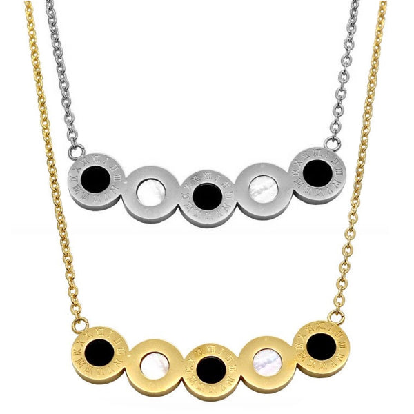 Cassia Wide Necklace - Stainless Steel