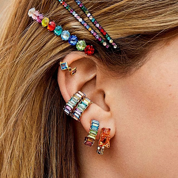 Colorful Huggie Hoop Earrings