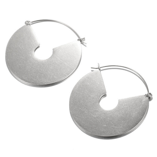 Disc Earrings - Stainless Steel