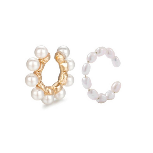 Pearl Mix Ear Cuff Set