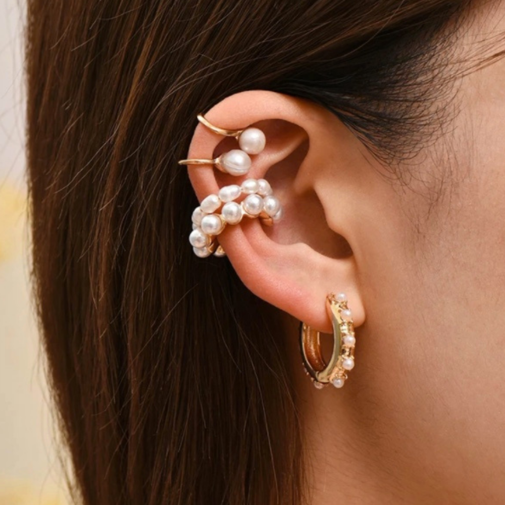 Pearl ear cuff deals