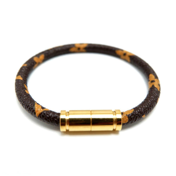 eLVeene Leather Magnetic Bracelet - Round