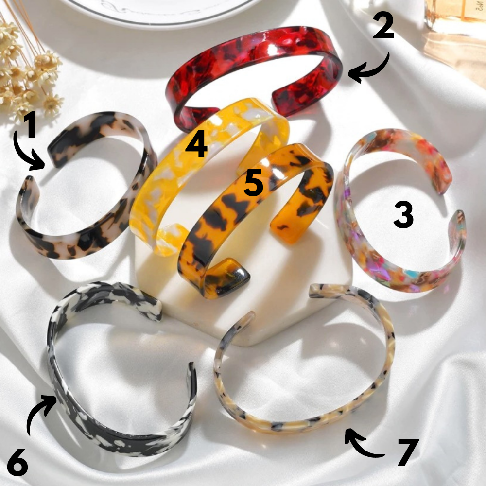 Acrylic cuff bracelet wholesale discount