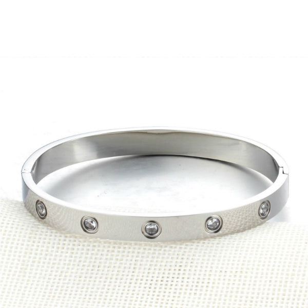 Eternity Bangle Bracelet - Stainless Steel