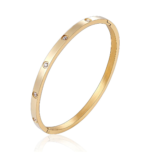 Eternity Bangle Bracelet - Stainless Steel