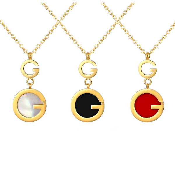 Gigi Pendant Necklace - Stainless Steel