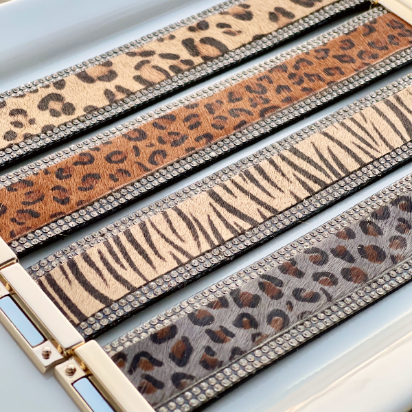 Glam Animal Print Magnetic Bracelets
