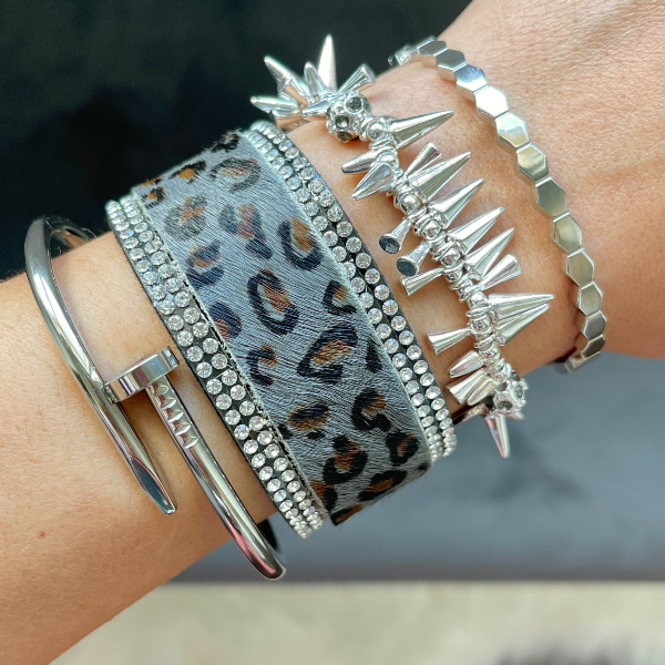 Glam Animal Print Magnetic Wrap Bracelets