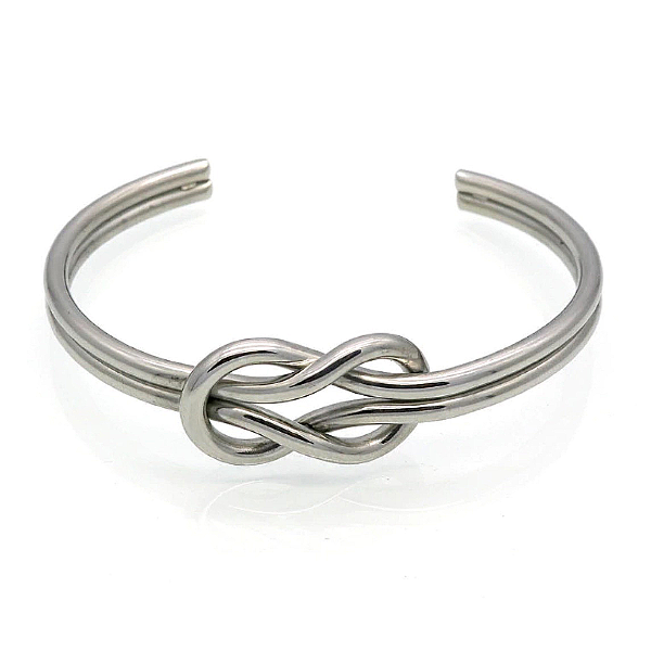 Infinity Cuff Bracelet - Stainless Steel