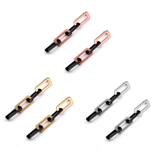 Kato Link Earrings - Stainless Steel