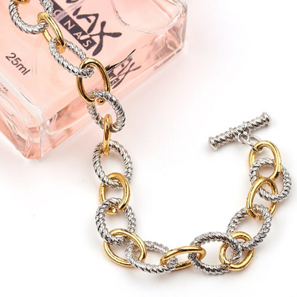Mix Link Toggle Bracelet