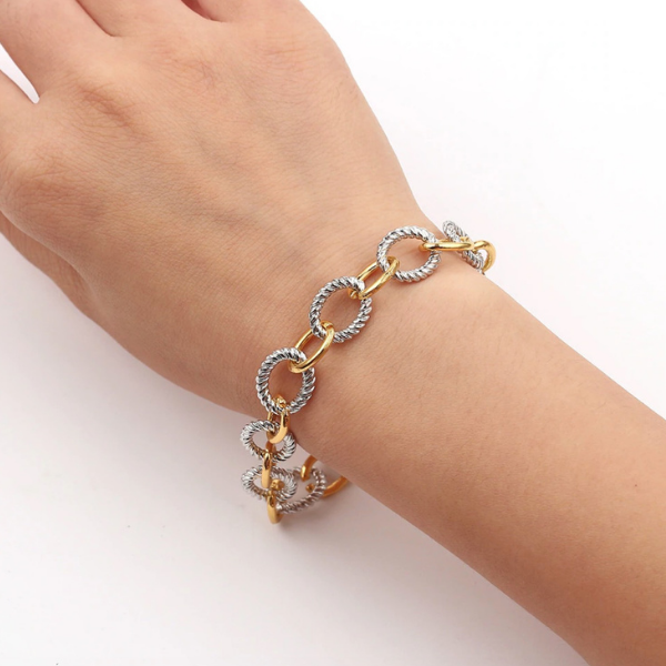 Mix Link Toggle Bracelet
