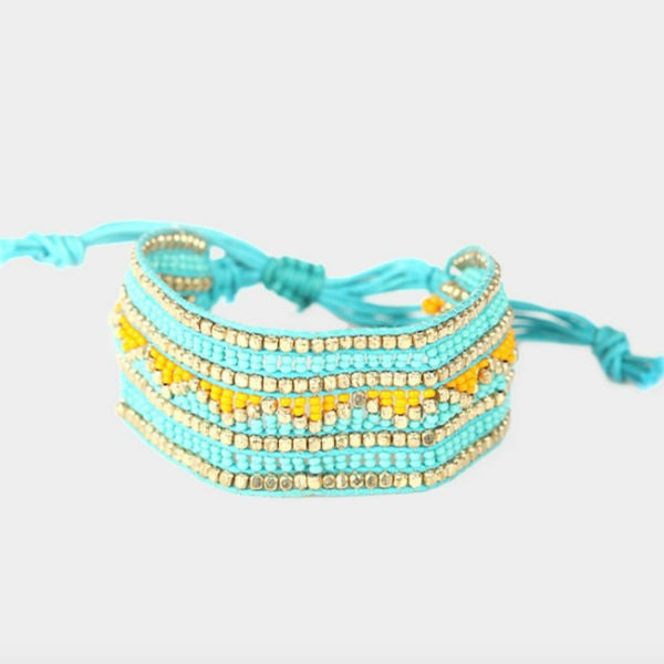 Shasta Beaded Bracelet - Turquoise